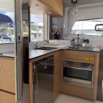 Excess 12 catamaran galley with modern open-plan kitchen