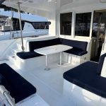 Lagoon 40 catamaran cockpit with spacious outdoor seating area