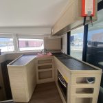 Lagoon 42 catamaran galley with modern open-plan kitchen