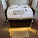 Lagoon 50 catamaran aft cabin with double berth, storage and opening ports