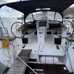 Jeanneau Sun Odyssey 440 sailing yacht stern with bathing platform and cockpit access